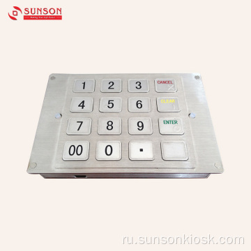 16-клавишная зашифрованная контактная панель для автоматических платежных киосков